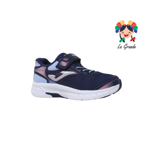 2333 JOMA Navy Sky Blue Tenis Deportivo para Niña