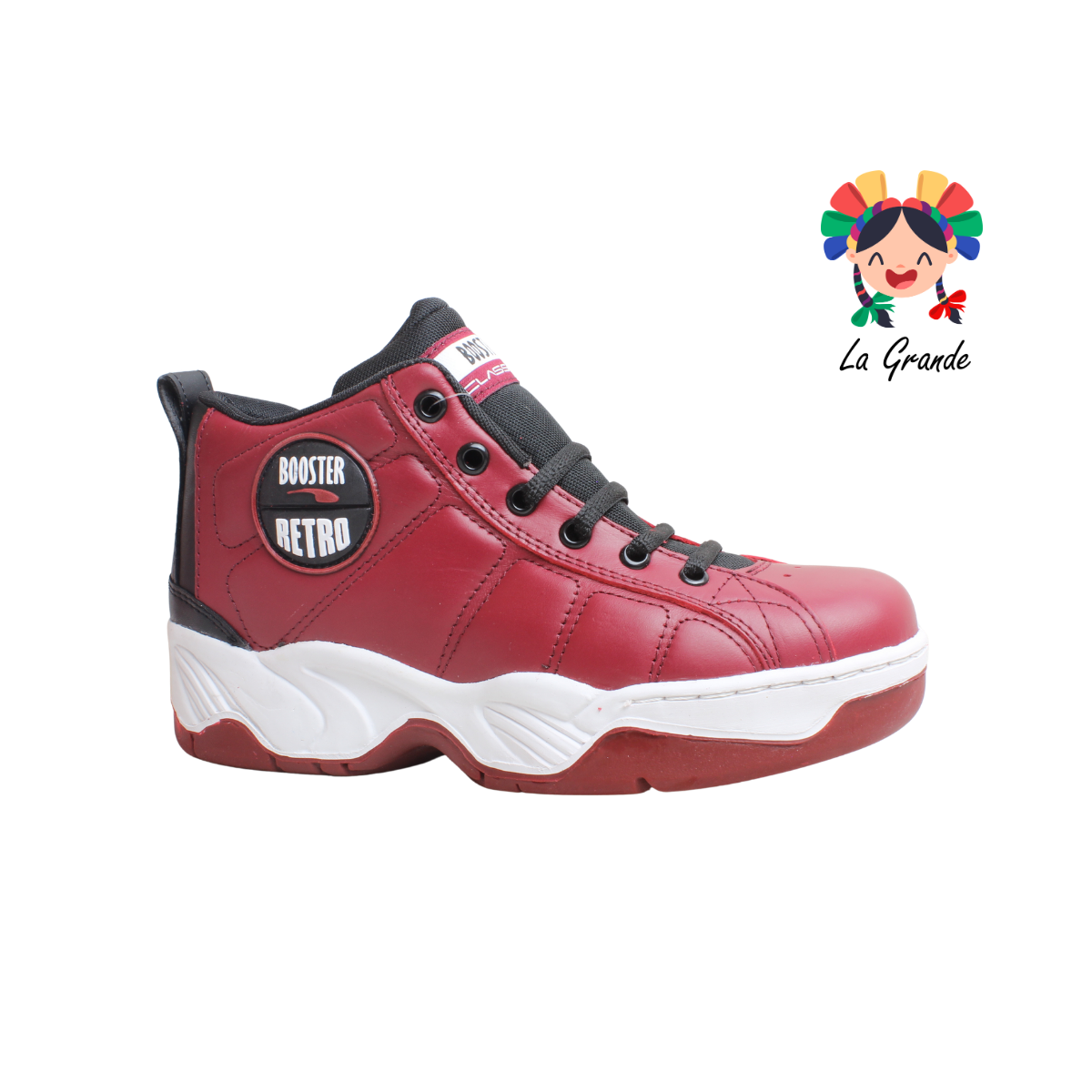 2333 BOOSTER Guinda Piel Tenis Casual para Caballero