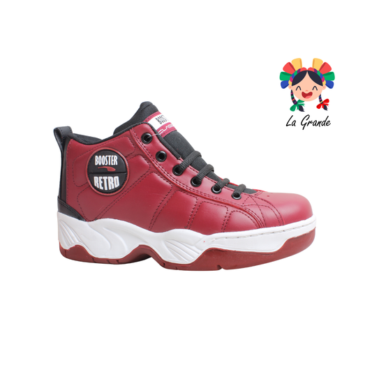 2333 BOOSTER Guinda Piel Tenis Casual para Caballero