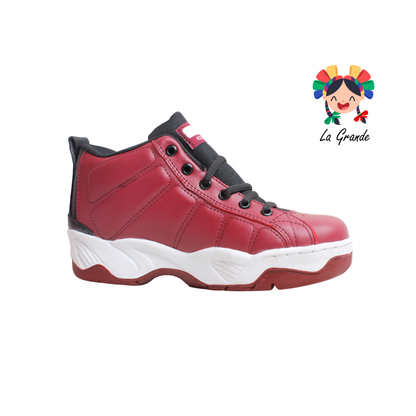 2333 BOOSTER Guinda Piel Tenis Casual para Caballero