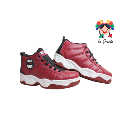 2333 BOOSTER Guinda Piel Tenis Casual para Caballero