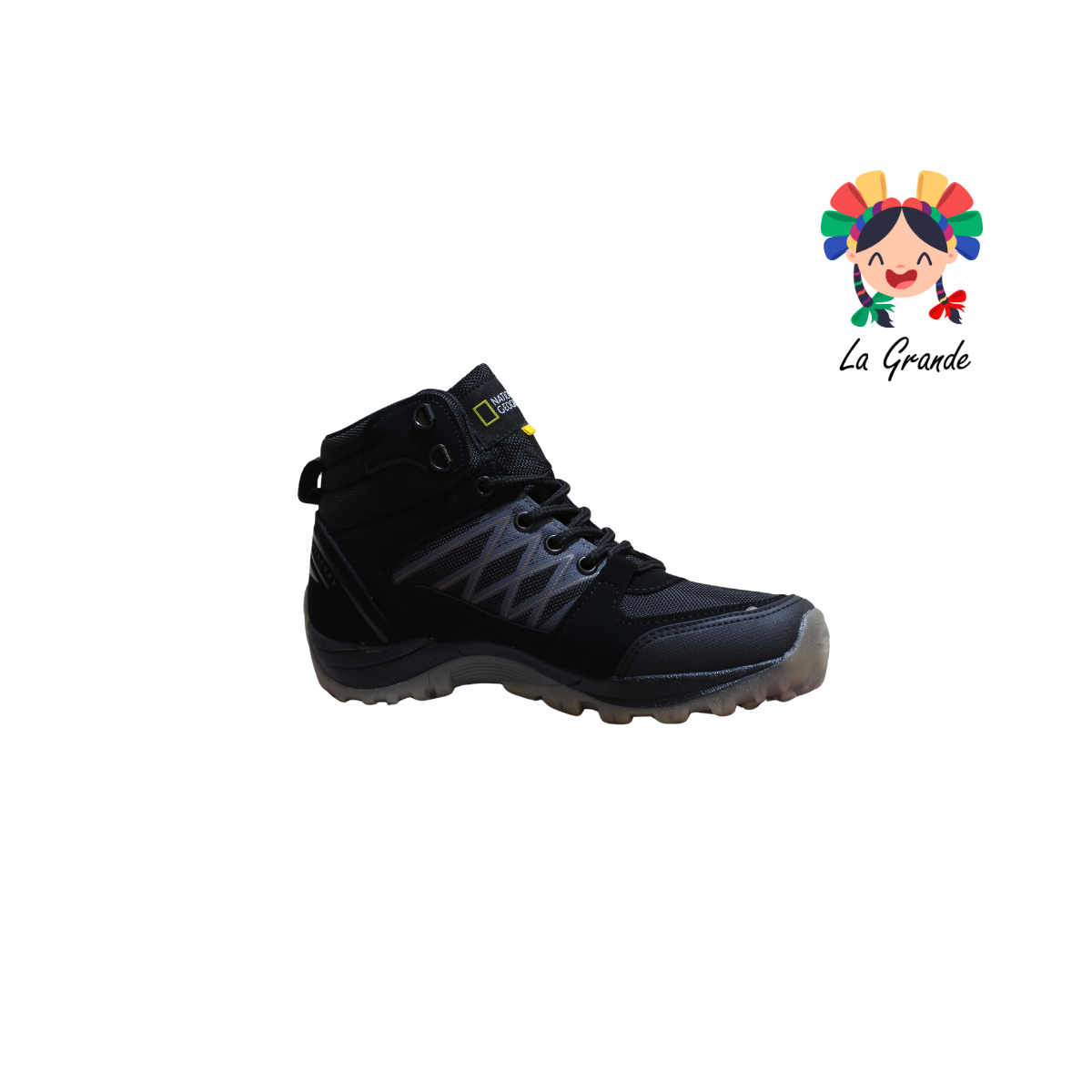 6080 NATIONAL GEOGRAPHIC Negro Camel Bota de Montaña para Caballero