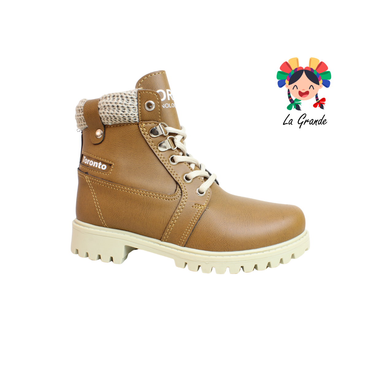1150 TORONTO Camel Sueter Fresno Bota Casual Montaña para Dama
