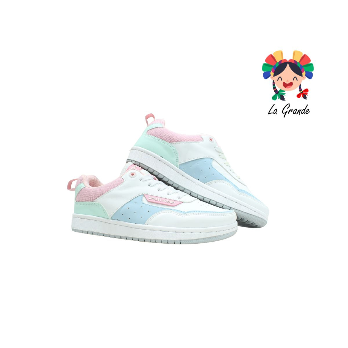 236 BOOST Bco Rosa Cielo Sint Tenis Casual para Dama