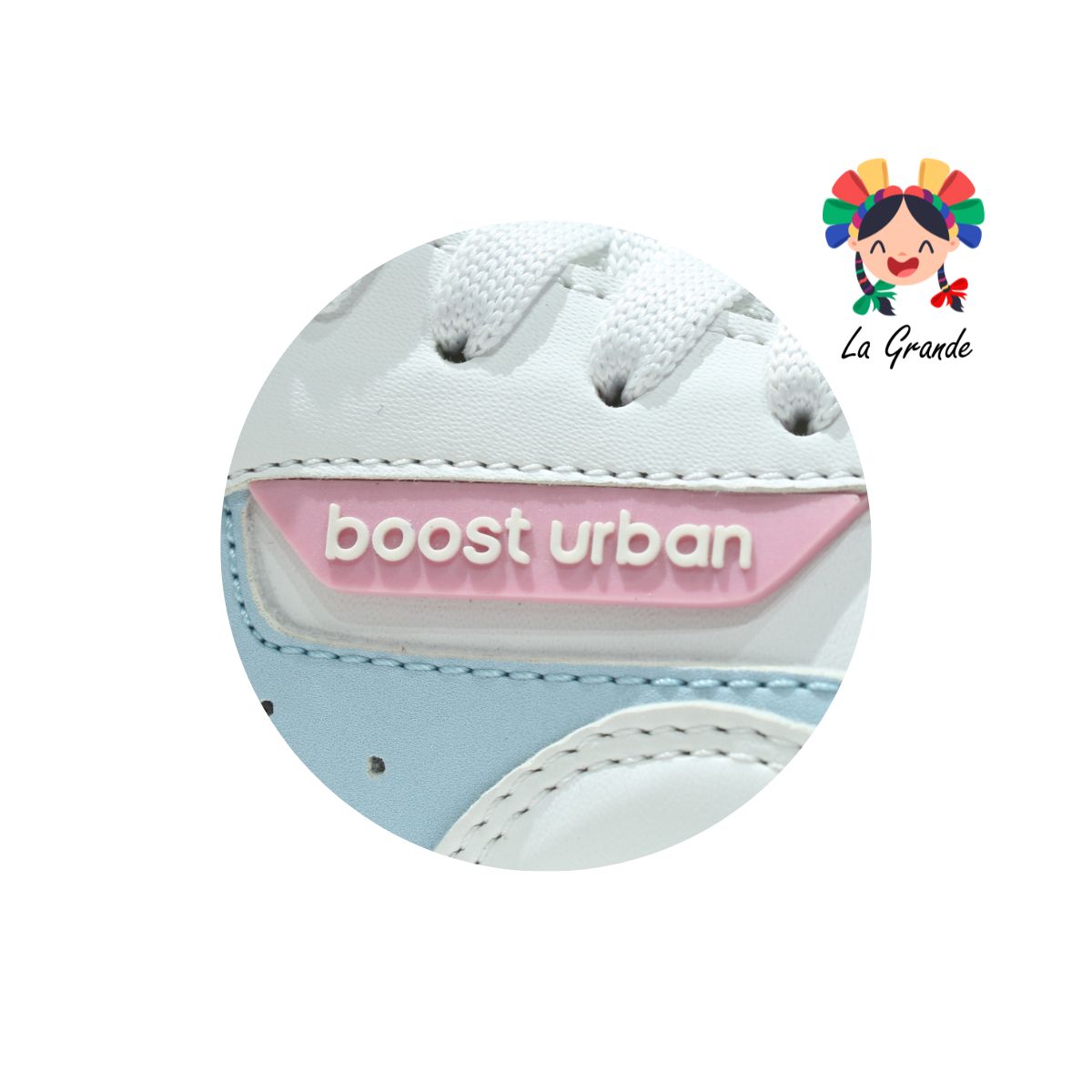236 BOOST Bco Rosa Cielo Sint Tenis Casual para Dama