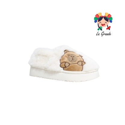 ZJM-00162 MT Multicolor Kapi Pantufla Afelpada para Niña y Niño