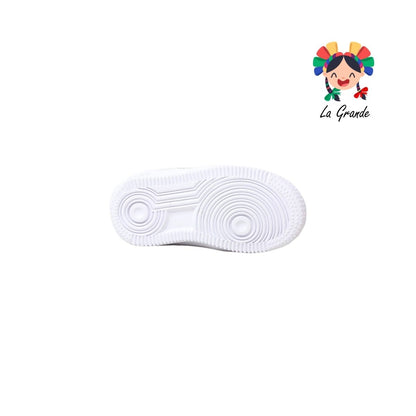 238 H-GROSS Blanco Blanco Tenis Escolar para Niña y Niño