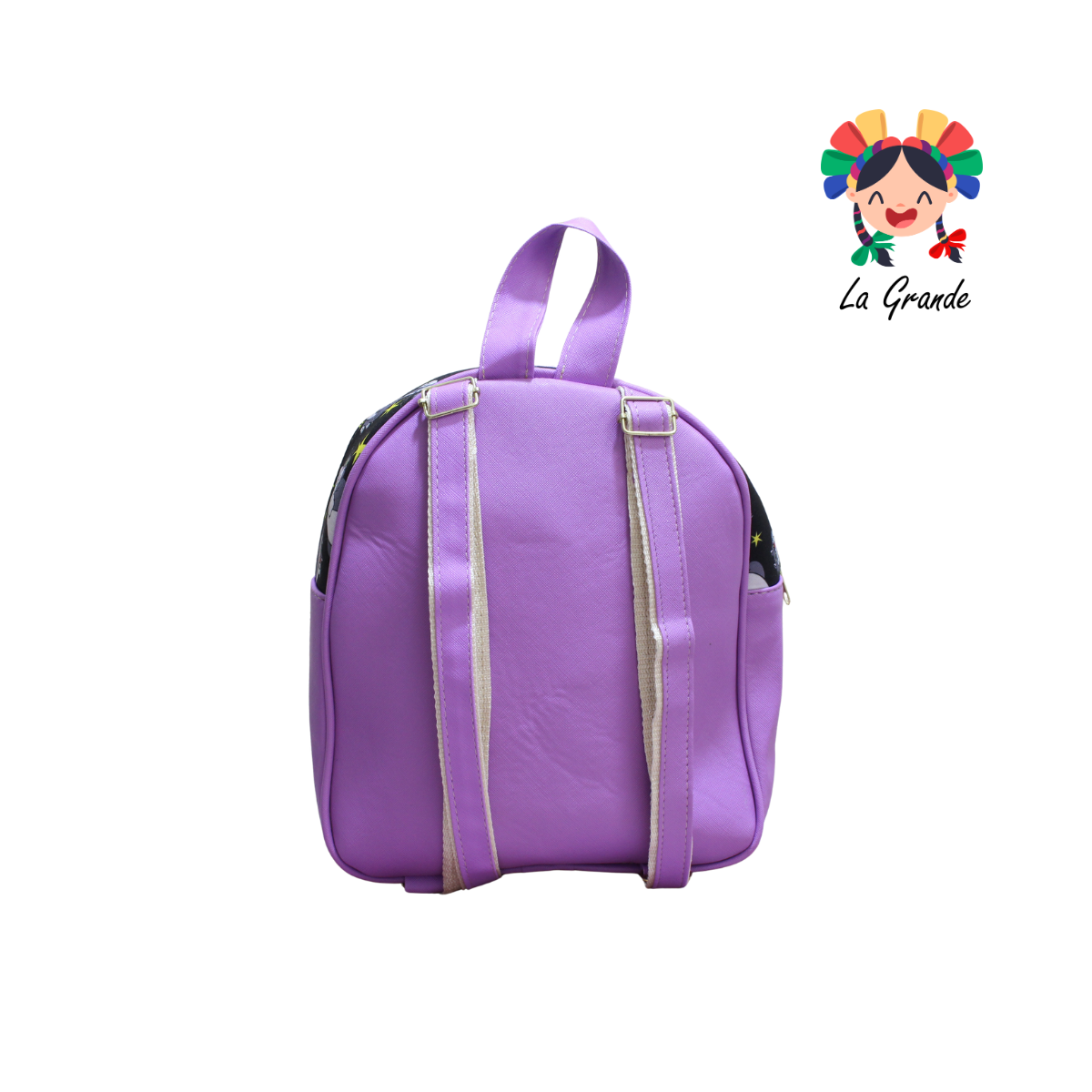 037 Gato Enojón  LUCCIANA Mochila Casual En Color Mrdo/Ngo Animada para Niña y Dama
