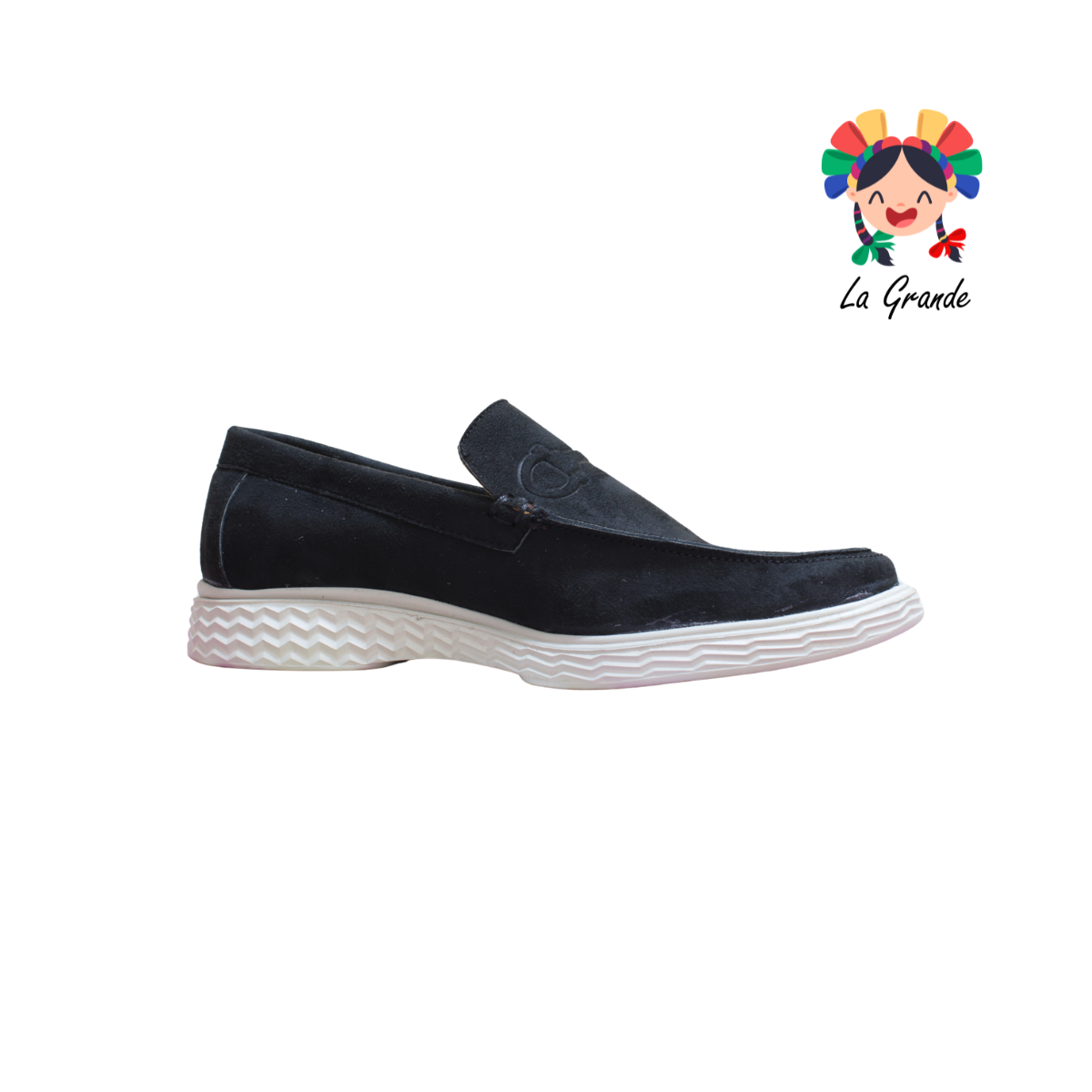 105 HURT Negro Zapato Mocasín Casual para Caballero