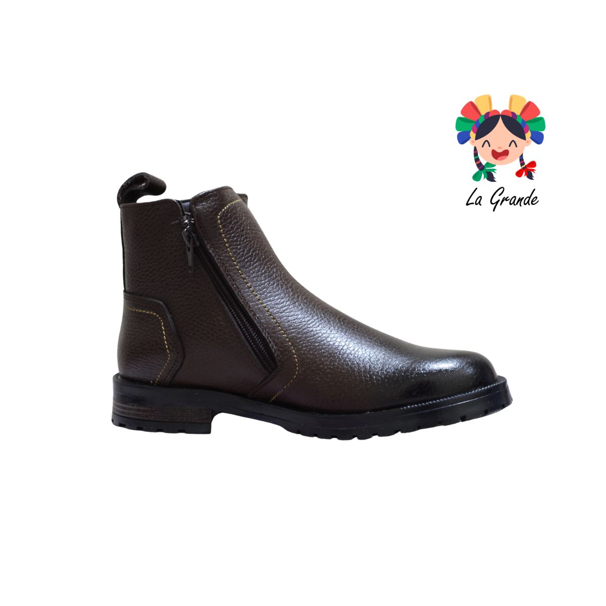 710-Q NOOKIE TOWN Cafe Flother Piel Bota tipo Vaquera para Caballero