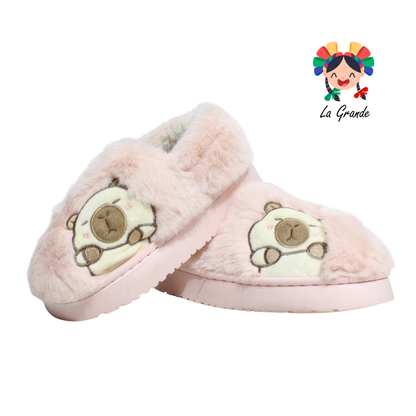 ZJM-00162 MT Multicolor Kapi Pantufla Afelpada para Niña y Niño
