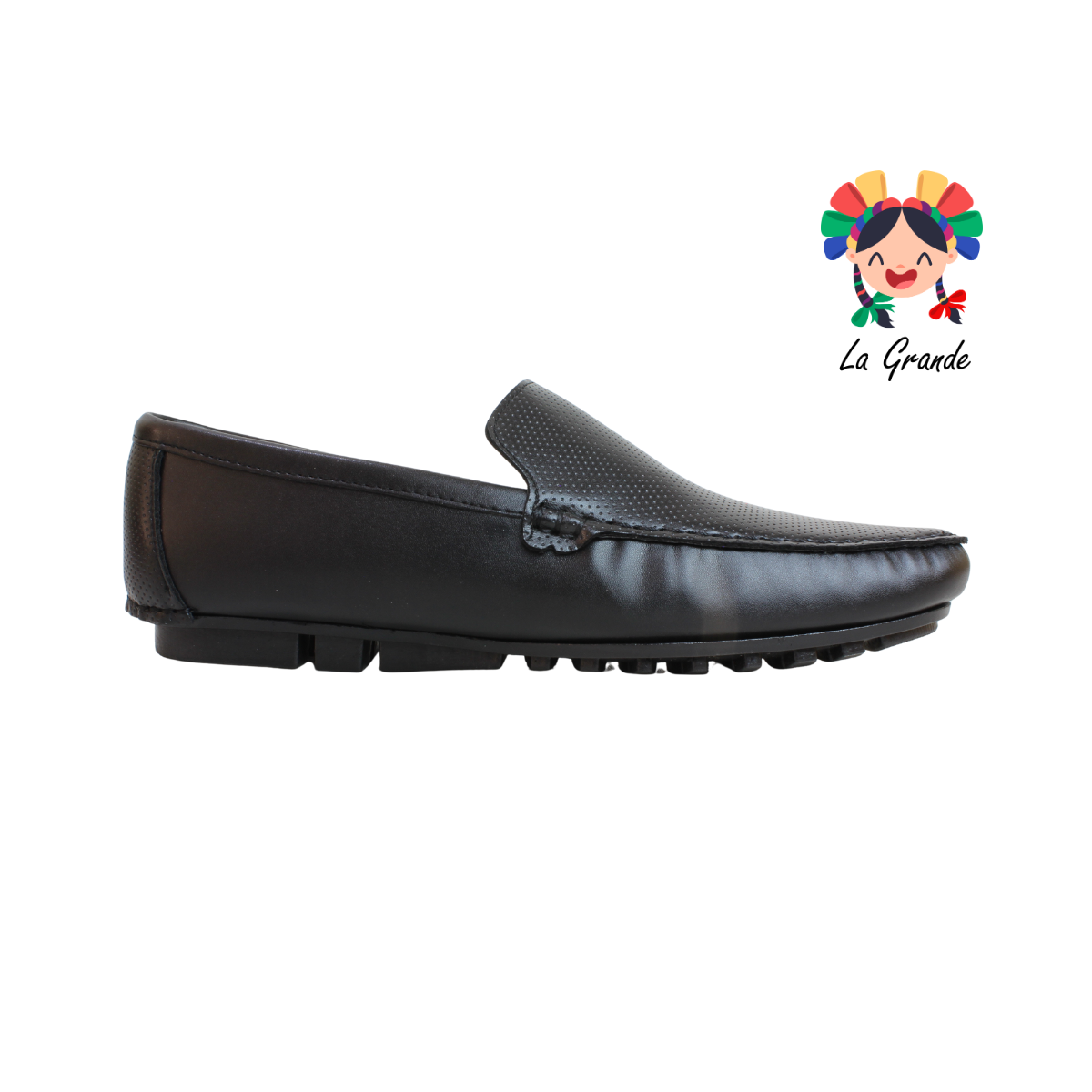 106 BOGA Negro Sint Zapato Casual para Caballero