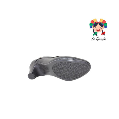2414 ETNIA Negro Cabra Zapatilla de Vestir para Dama
