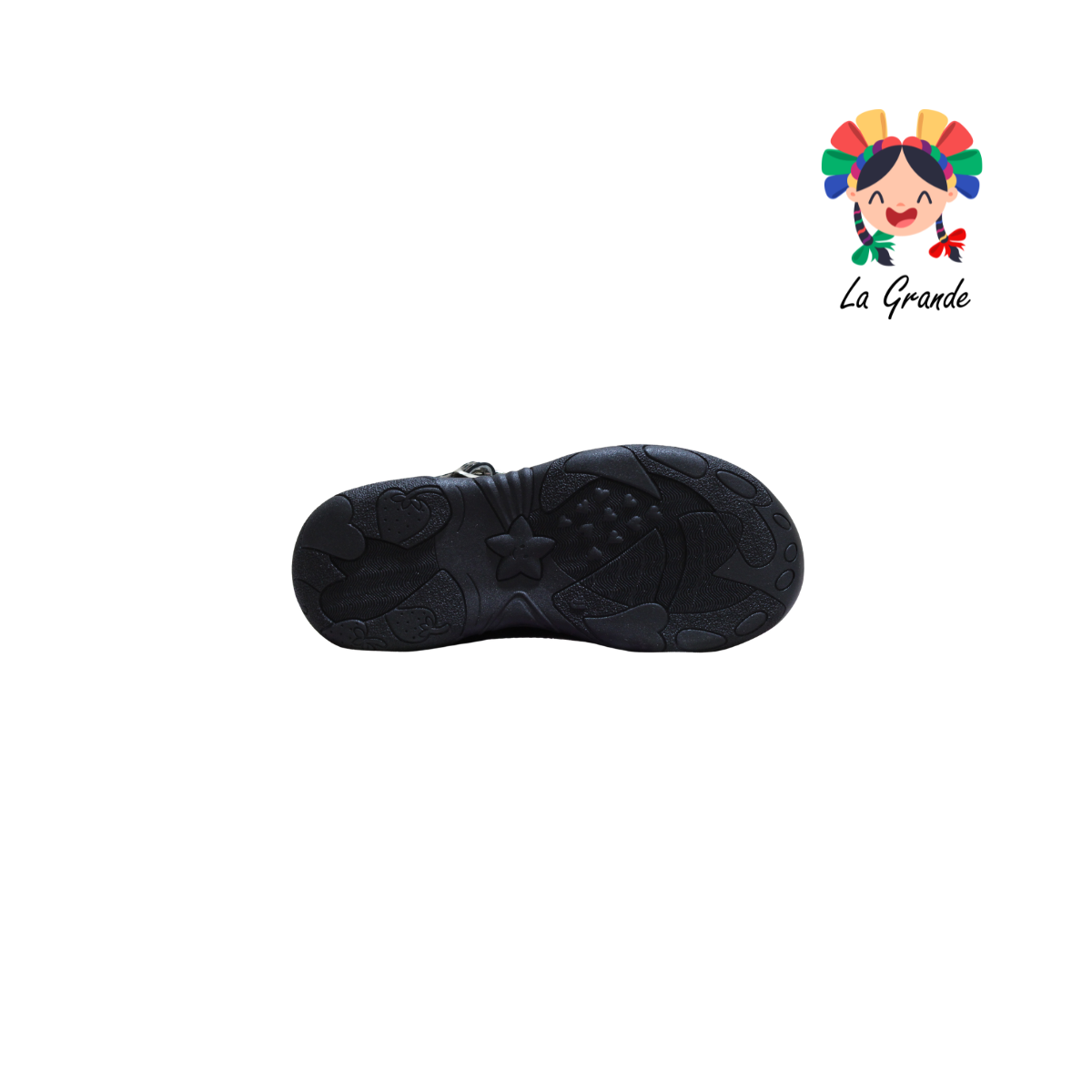 350 WIZZYZ Negro Charol Zapato Escolar para Niña