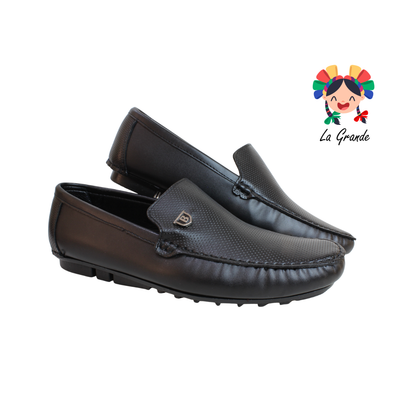 106 BOGA Negro Sint Zapato Casual para Caballero