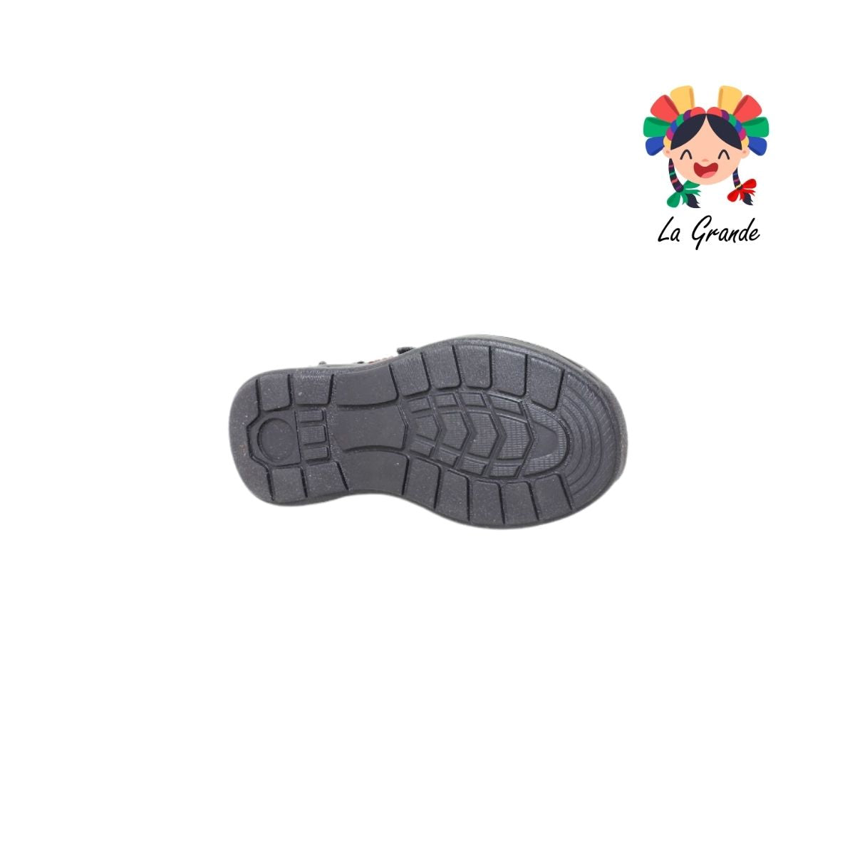 24352 YUYIN Negro Piel Zapato Escolar para Niño