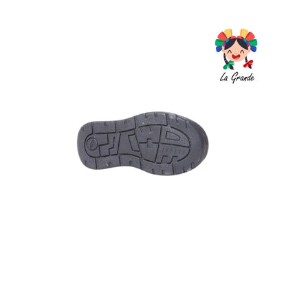 24422 YUYIN Negro Piel Zapato Escolar para Niño y Joven