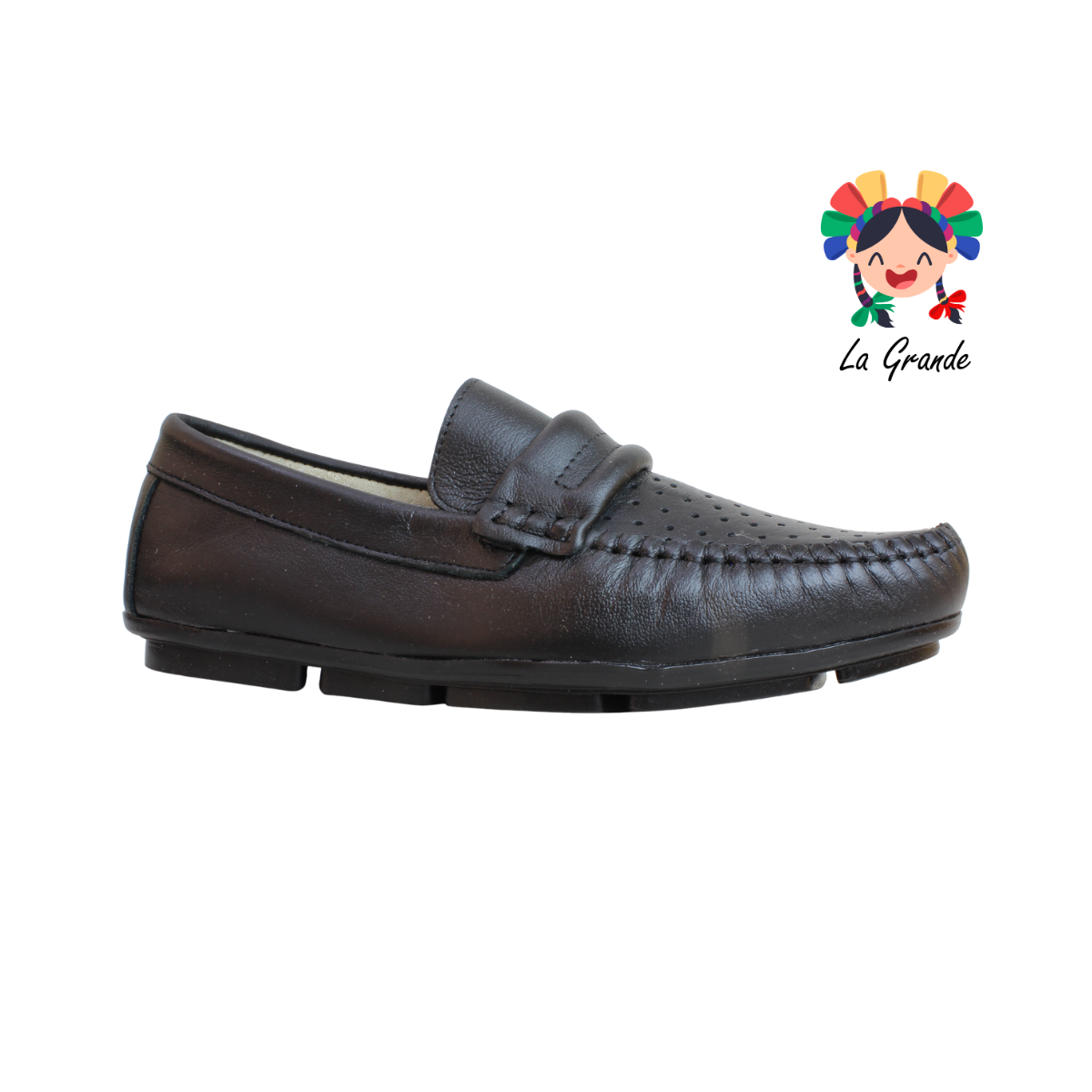 105 MIGUEL BECERRA Negro Piel Zapato Mocasín para Caballero
