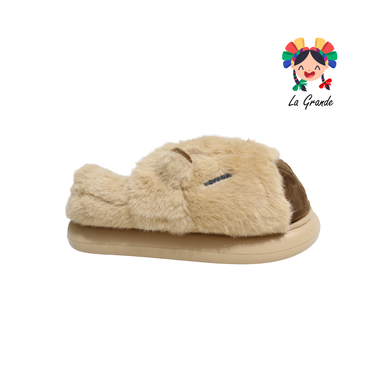 A-5038 ZXXG Multicolor Capibara Pantufla Afelpada para Dama y Joven