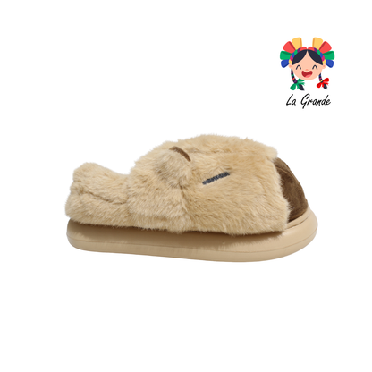 A-5038 ZXXG Multicolor Capibara Pantufla Afelpada para Dama y Joven