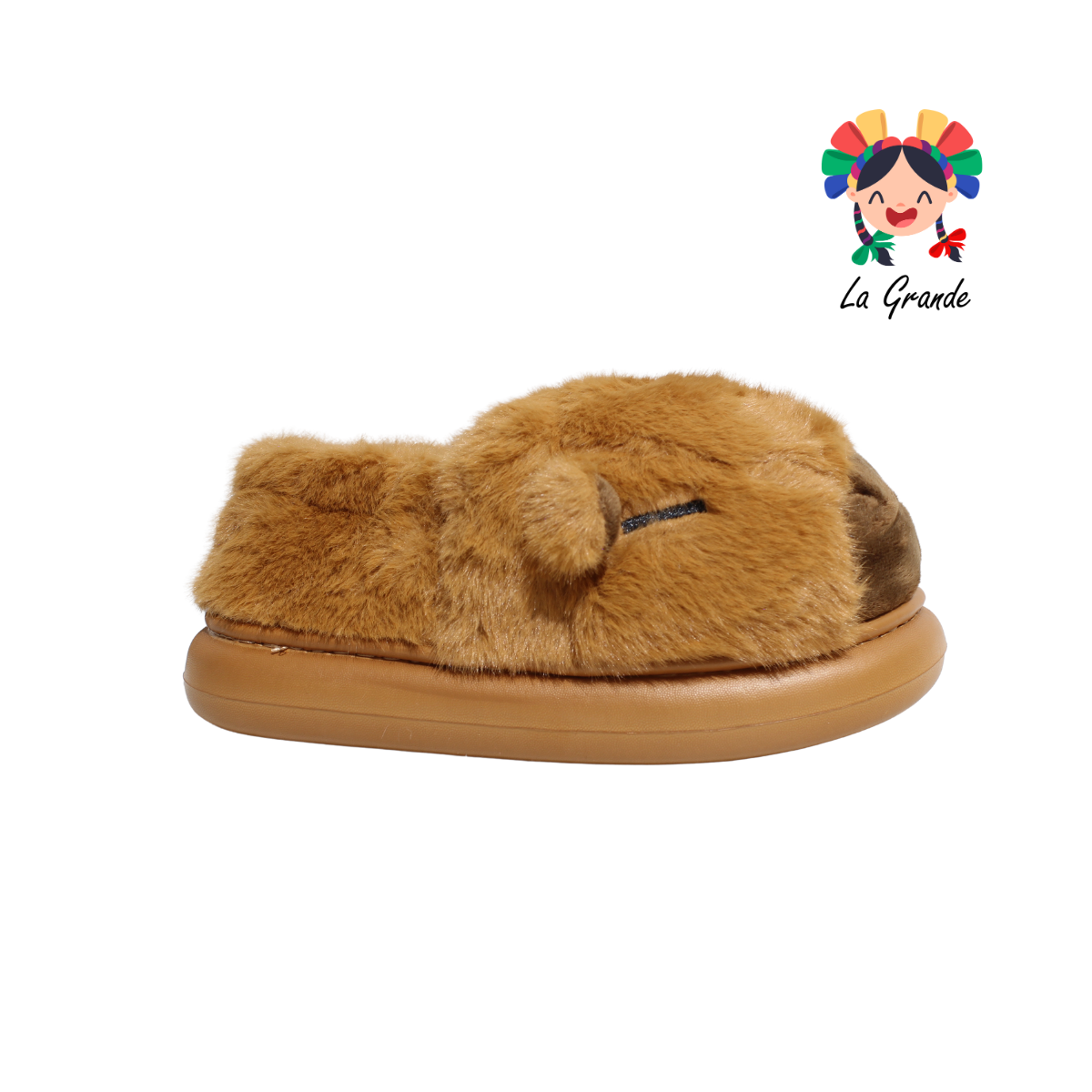 A-5038 ZXXG Multicolor Capibara Pantufla Afelpada para Dama y Joven