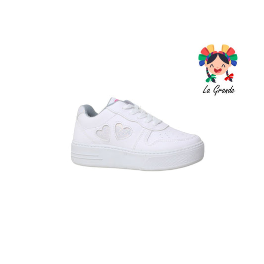2467 DOMINIQ Bco Come Boreal Tenis Casual para Niña y Dama
