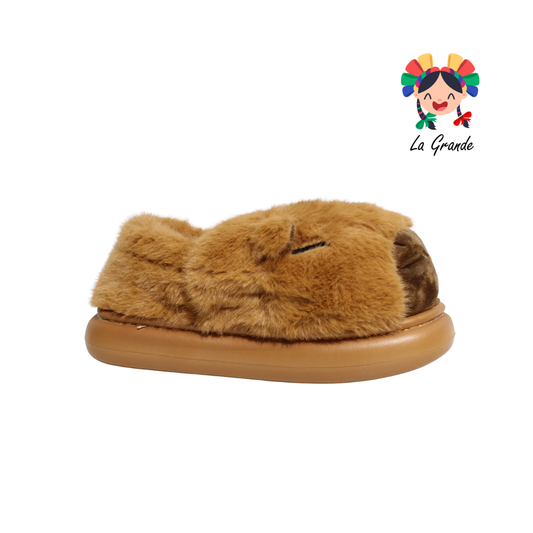 A-5038 ZXXG Multicolor Capibara Pantufla Afelpada para Dama y Joven