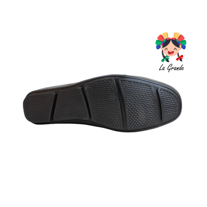 105 MIGUEL BECERRA Negro Piel Zapato Mocasín para Caballero