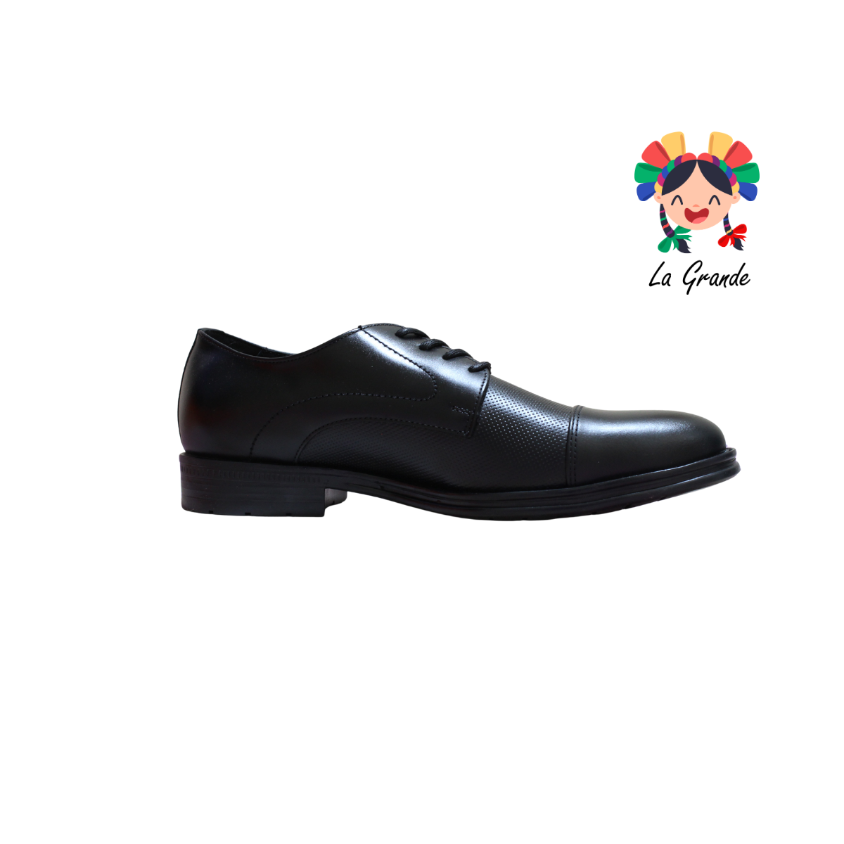 7680 MARISCAL Negro Piel Zapato para Caballero
