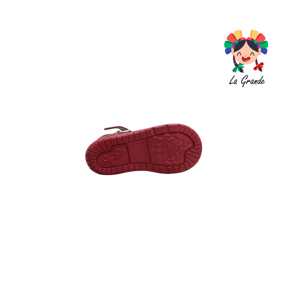 442 WIZZYZ Rojo Charol Ratón Clásico Zapato Casual Para Niña