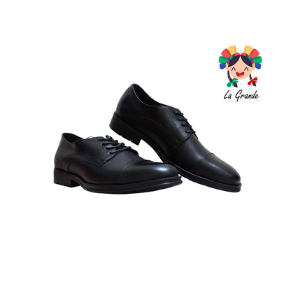 7680 MARISCAL Negro Piel Zapato para Caballero
