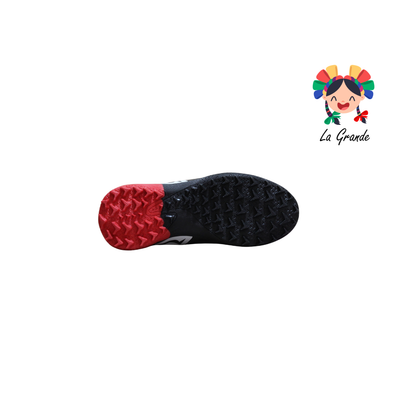 1280 MAYCKERS Negro Rojo Sint Tenis de Fútbol Rápido para Joven y Caballero