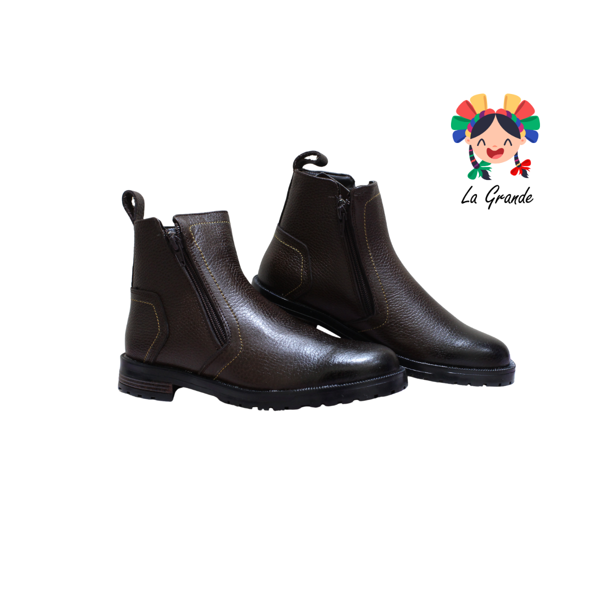 710-Q NOOKIE TOWN Cafe Flother Piel Bota tipo Vaquera para Caballero