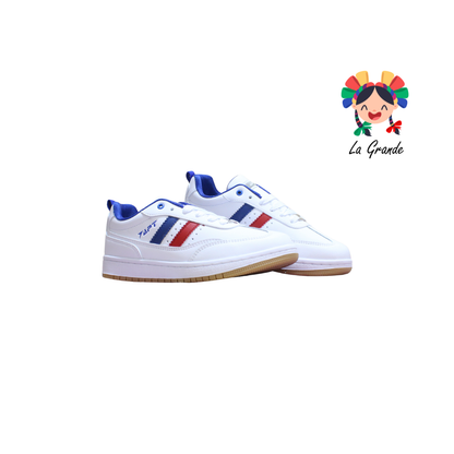 548 APT Bco Rey Rojo Tenis Casual para Dama y Joven