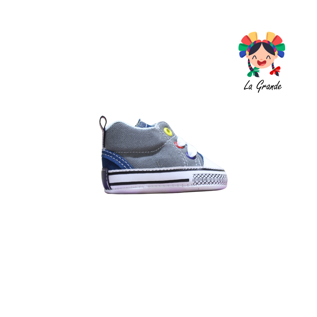 600 PEKE KIDS Gris Sintético Tenis Casual para Bebé
