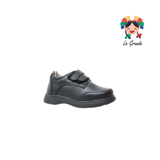 25-250 GG Negro Napa Zapato Escolar para Niño