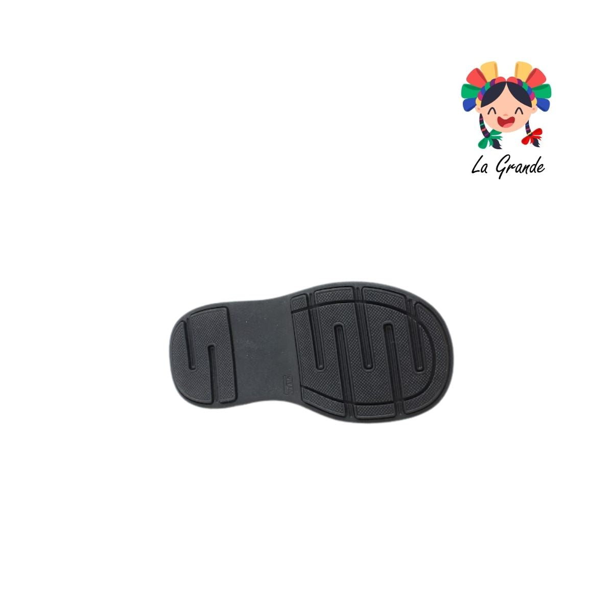 25-250 GG Negro Napa Zapato Escolar para Niño