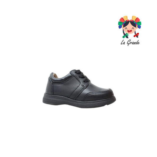 25-251 GG Negro Napa Zapato Escolar para Niño