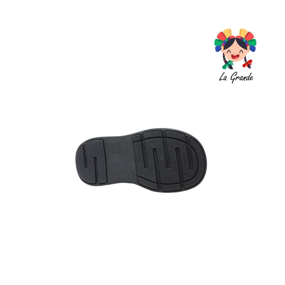 25-251 GG Negro Napa Zapato Escolar para Niño