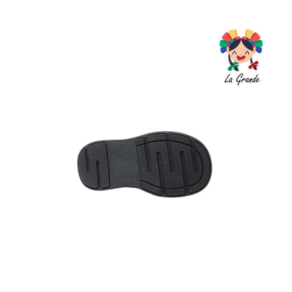 25-251 GG Negro Napa Zapato Escolar para Niño