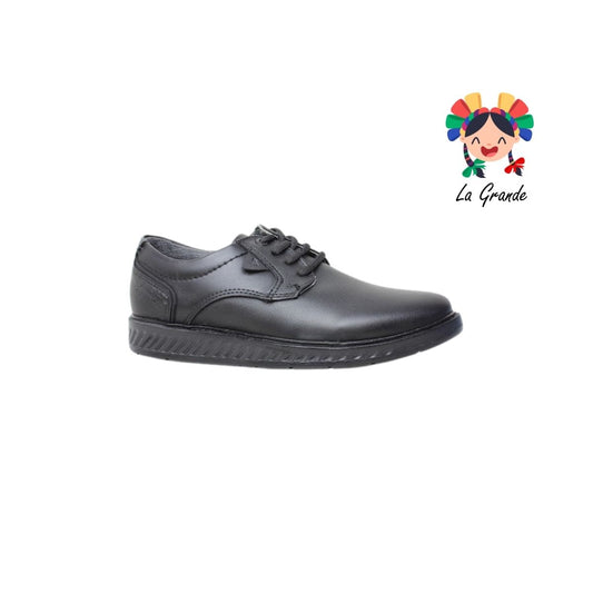 2502 CUSTOM Negro Atanado Zapato casual para Joven