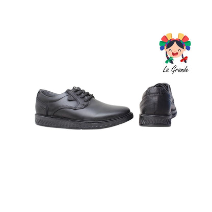 2502 CUSTOM Negro Atanado Zapato casual para Joven