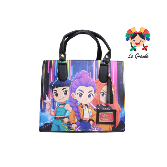 061 Bolsa Negro Multi Huntri Tipo Cajita Casual para Dama