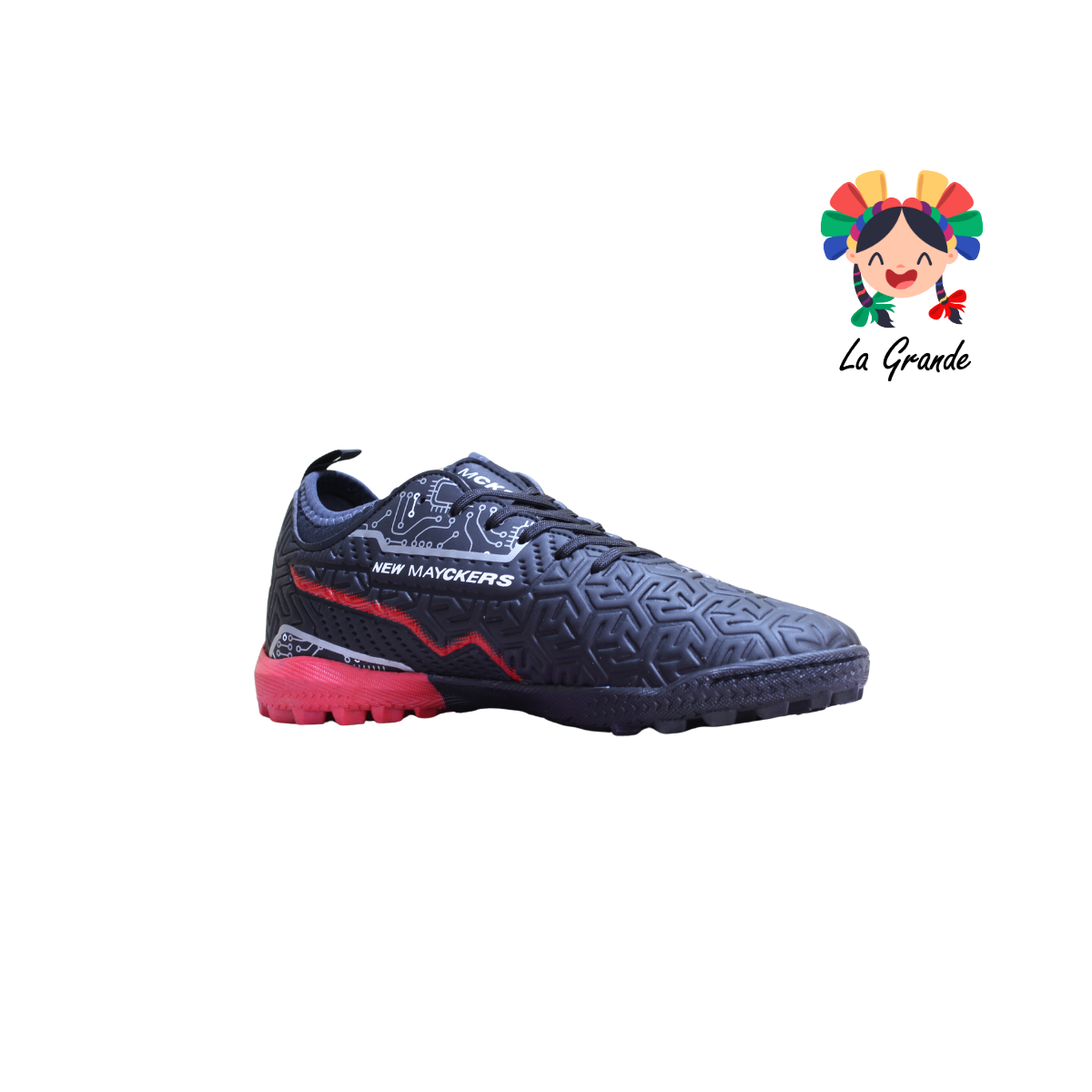 1272 MAYCKERS Ngo Oxf Rojo Sint Tenis de Fútbol Rápido para Joven y Caballero