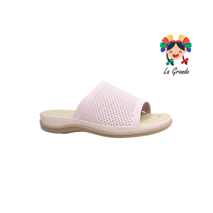 2512 VI LINE Rosa Textil Sint Sandalia Casual para Dama