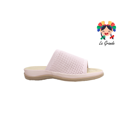 2512 VI LINE Rosa Textil Sint Sandalia Casual para Dama