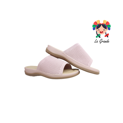 2512 VI LINE Rosa Textil Sint Sandalia Casual para Dama