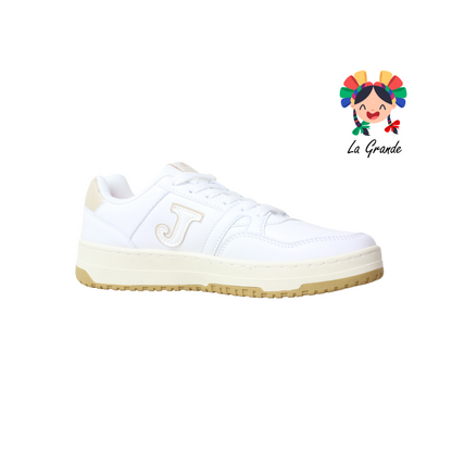 2518 JOMA Beige Oro Sintético Tenis Casual para Dama y Joven
