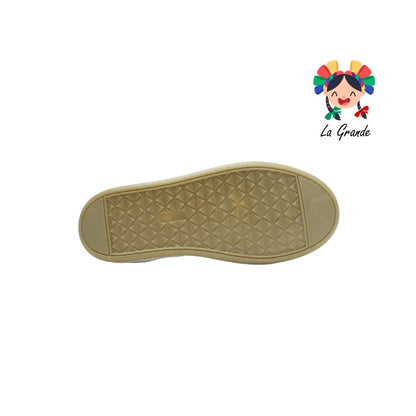 2521 DOMINQ Blanco Miel Tenis Casual para Dama y Joven