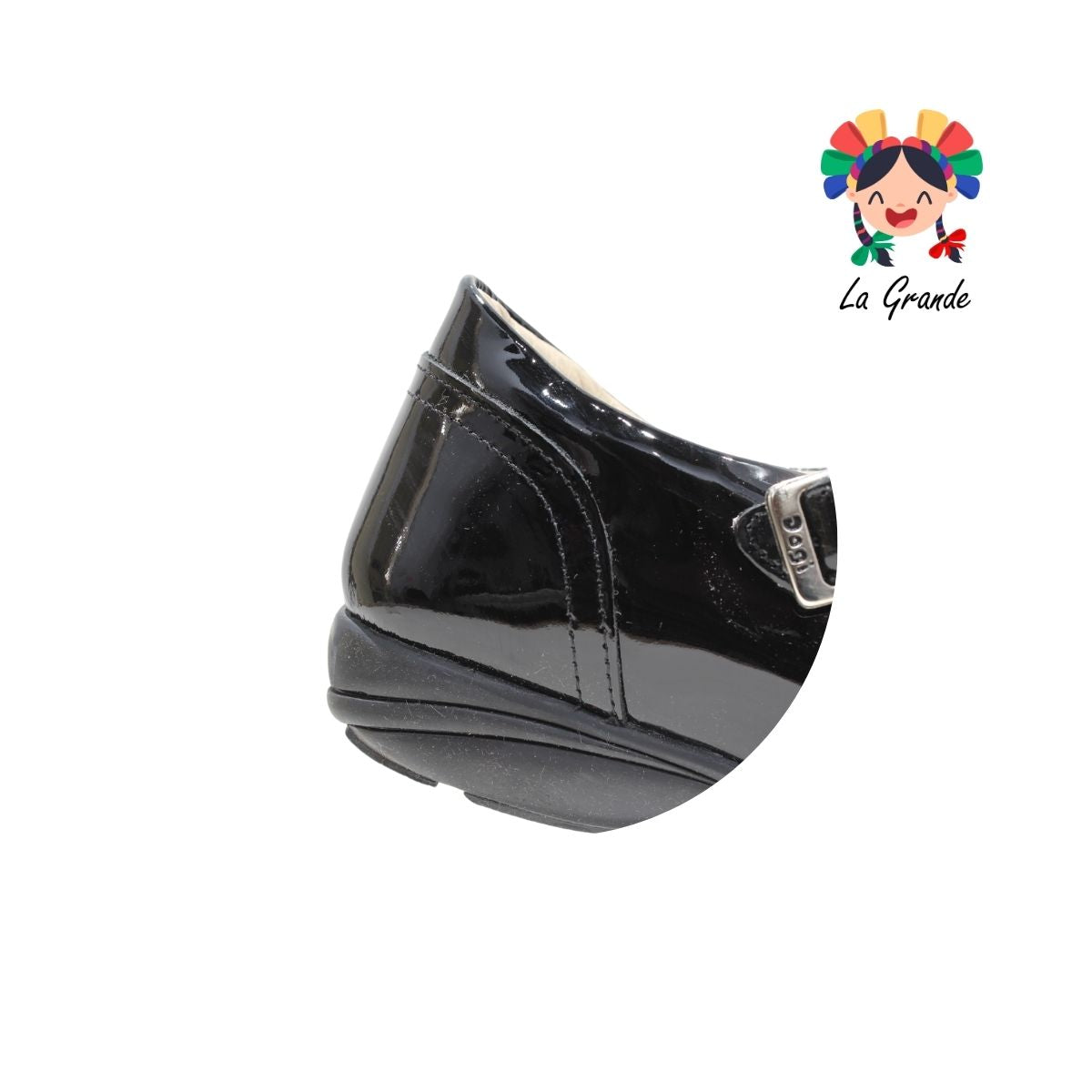 2526 DOGI Negro de Piel Charol Zapato Escolar para Dama